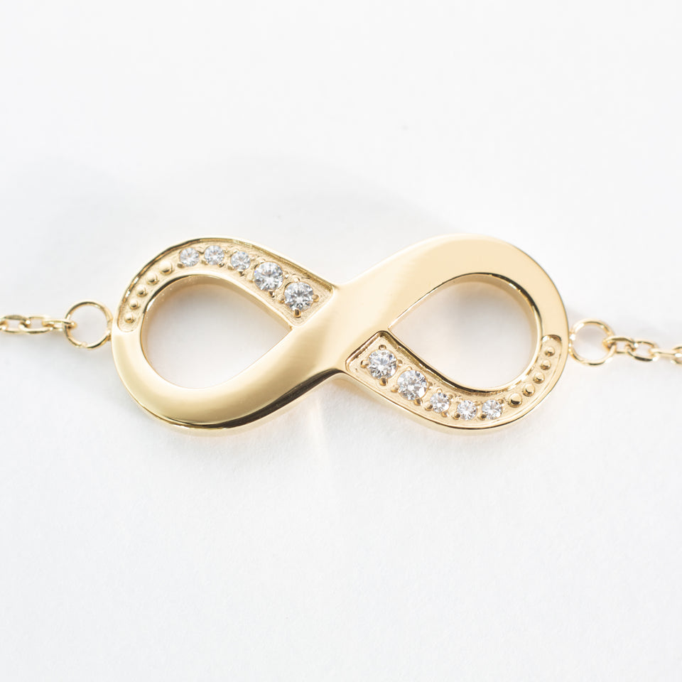 Swarovski Women's Infinity Heart Bangle Bracelet